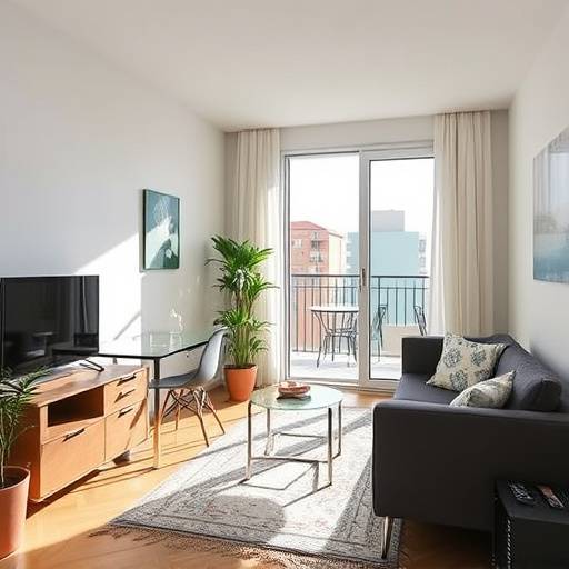 Estudio amueblado con terraza en el centro de Madrid